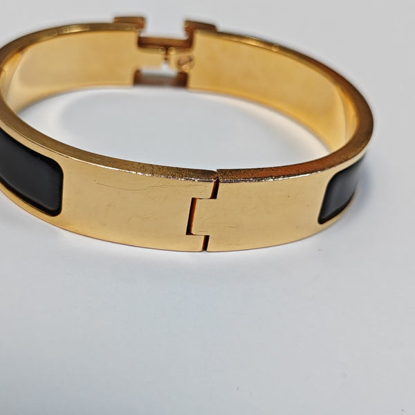 Clic H Metal Gold Bangle