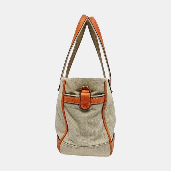Canvas Shoulder Bag Beige