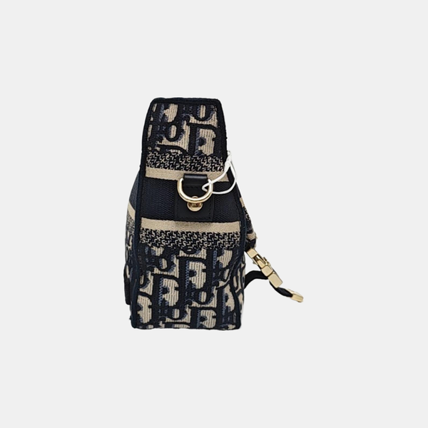 Diorcamp Small Oblique Canvas Blue