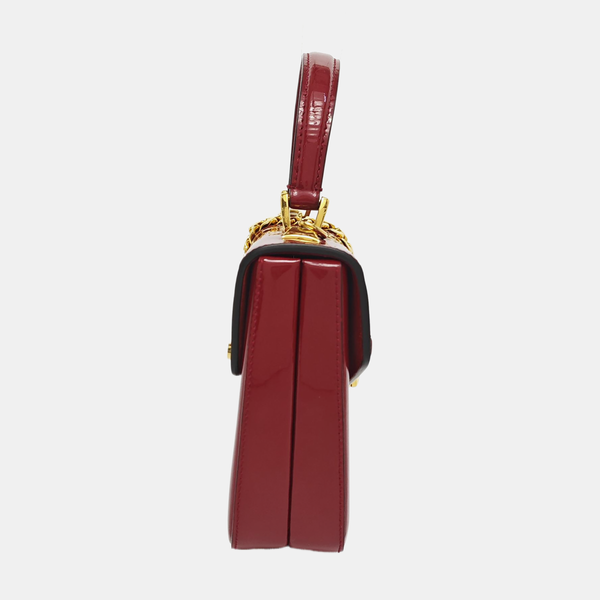 Authenticated pre-owned  Sylvie 1969 Mini Patent Leather Red - Shoulder Bag at Looply