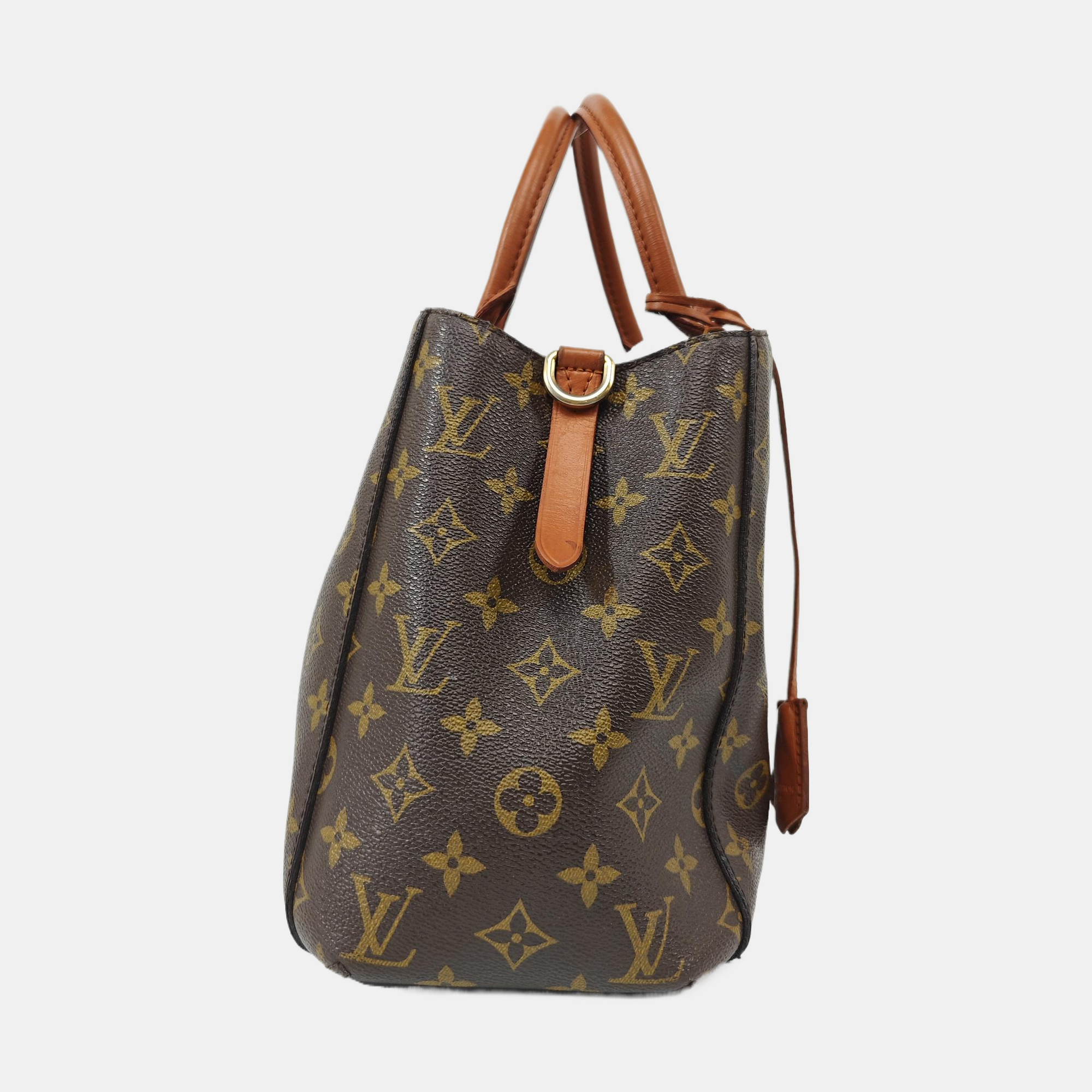 MONTAIGNE Monogram Coated Canvas Brown