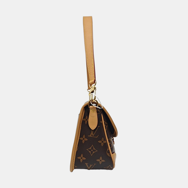 DIANE Monogram Coated Canvas Brown