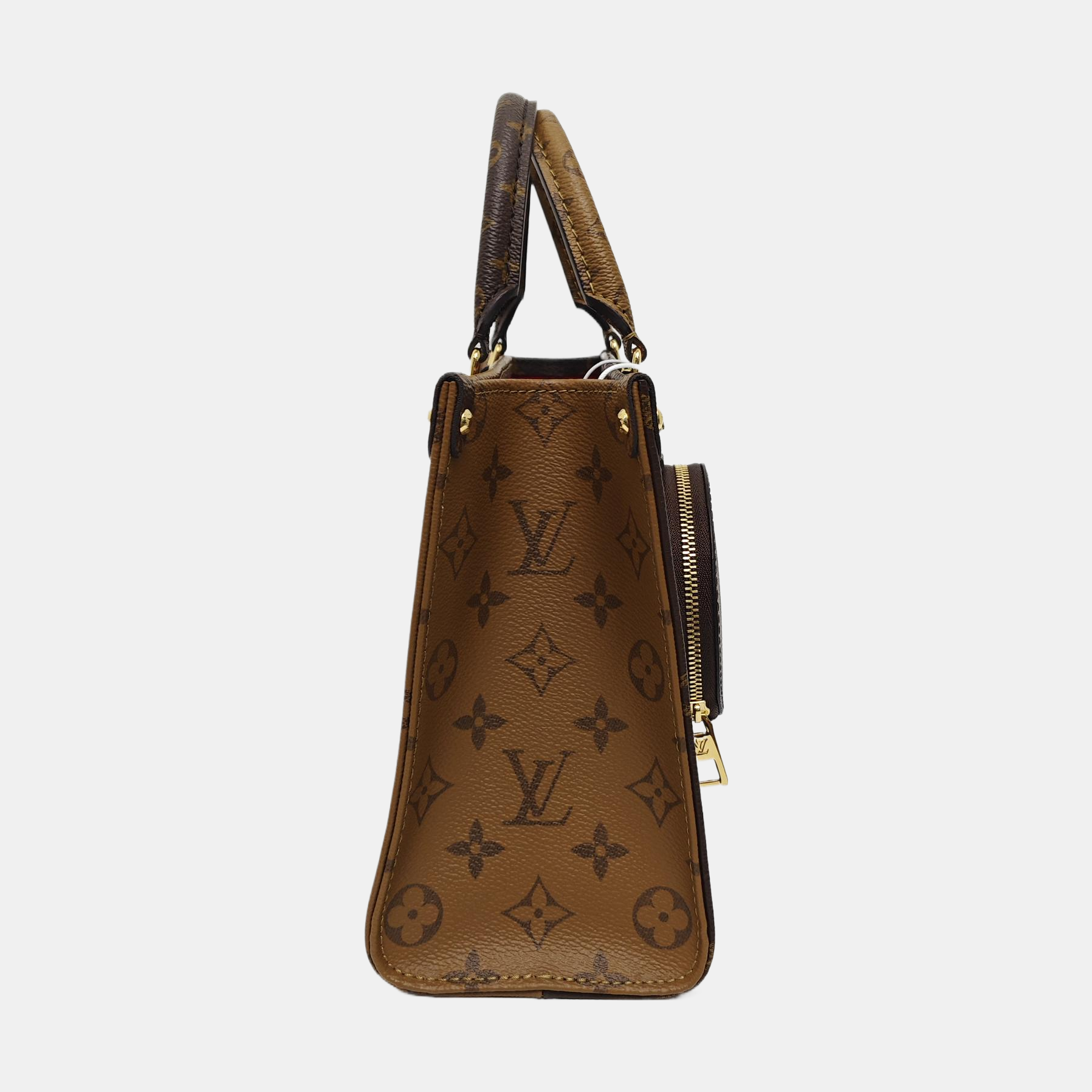 ONTHEGO PM Monogram Coated Canvas Brown