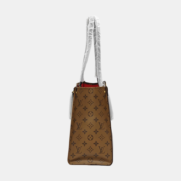 ONTHEGO MM Monogram Coated Canvas Brown