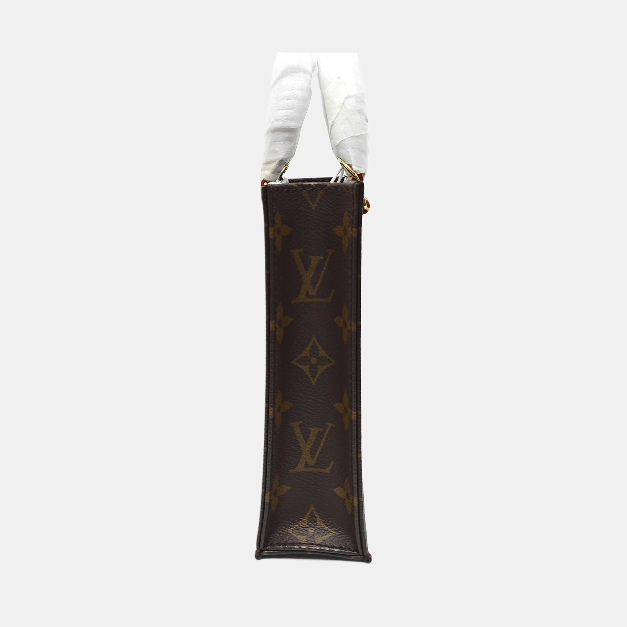 SAC PLAT Mini Monogram Coated Canvas Brown