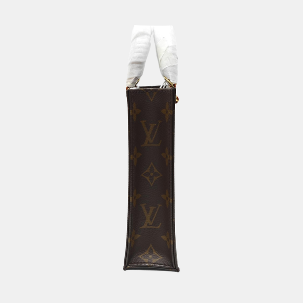 SAC PLAT Mini Monogram Coated Canvas Brown