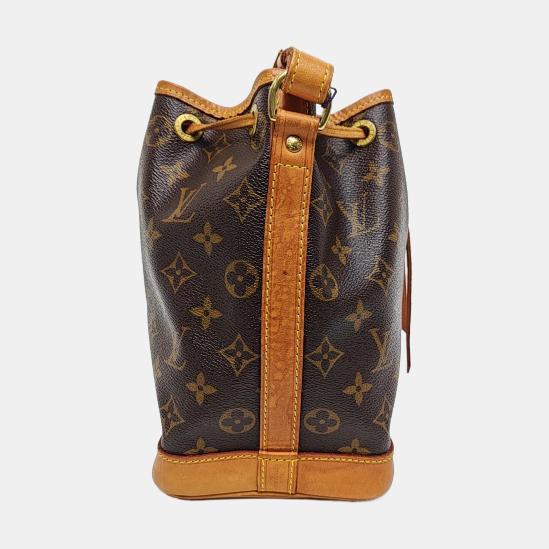 NOÉ BB Monogram Coated Canvas Brown