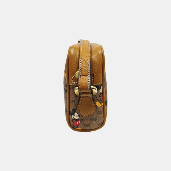 Disney X Gucci Mini Monogram Coated Canvas Brown
