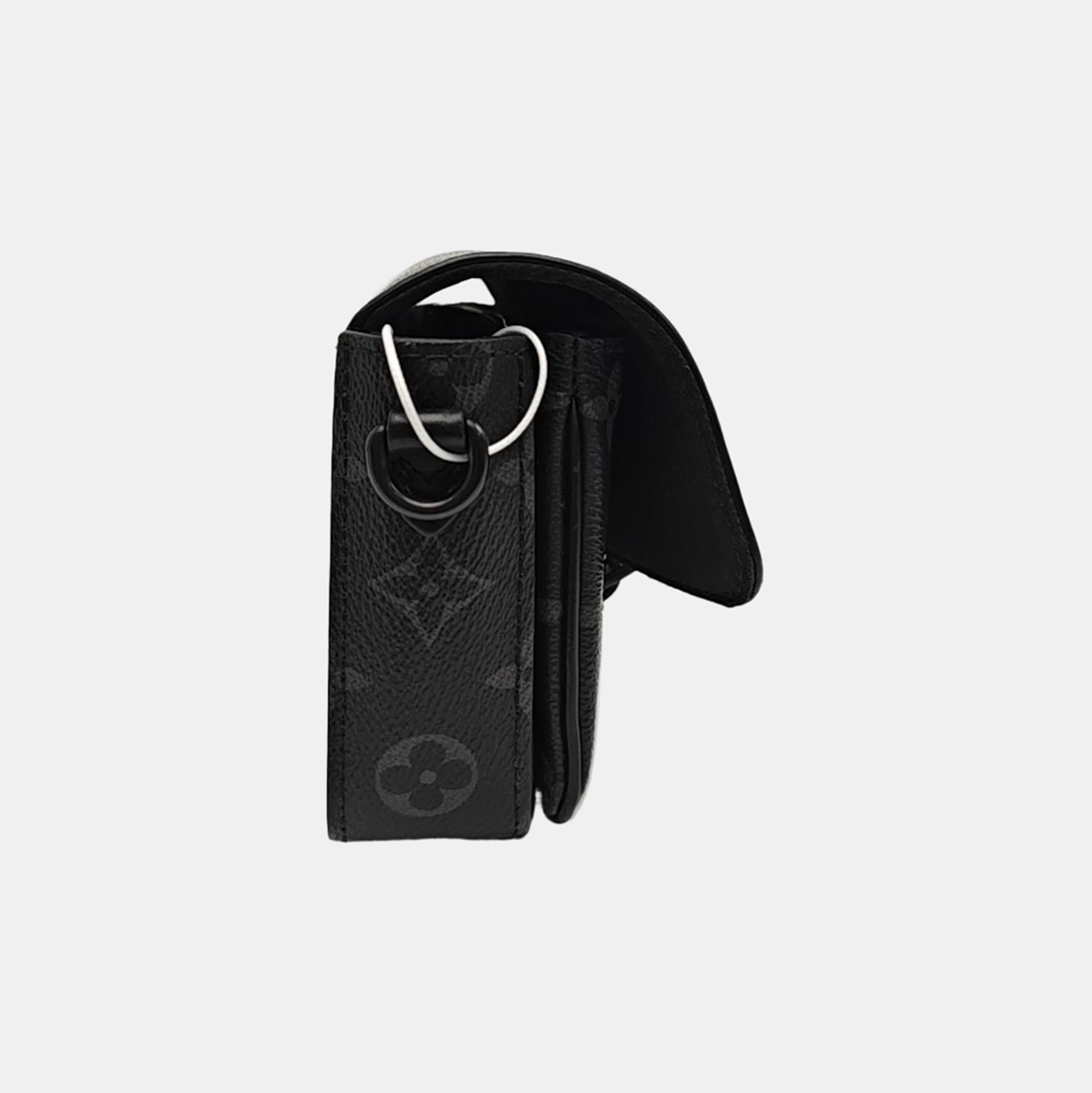 MONTSOURIS Mini Monogram Coated Canvas Black