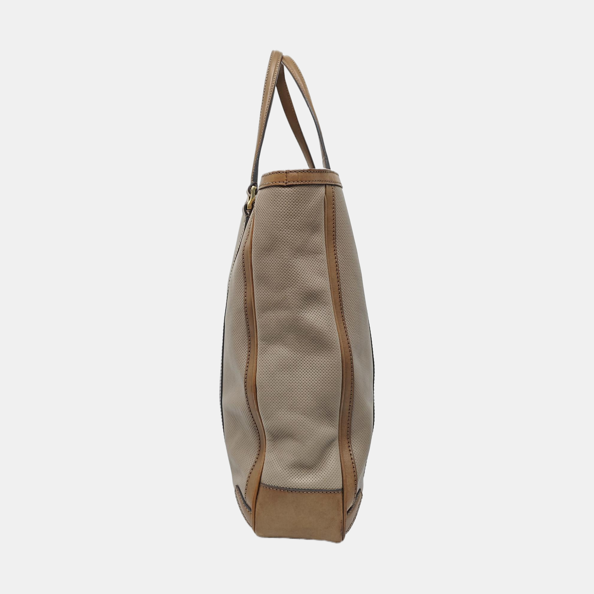 Calfskin Top Handle Bag Gray