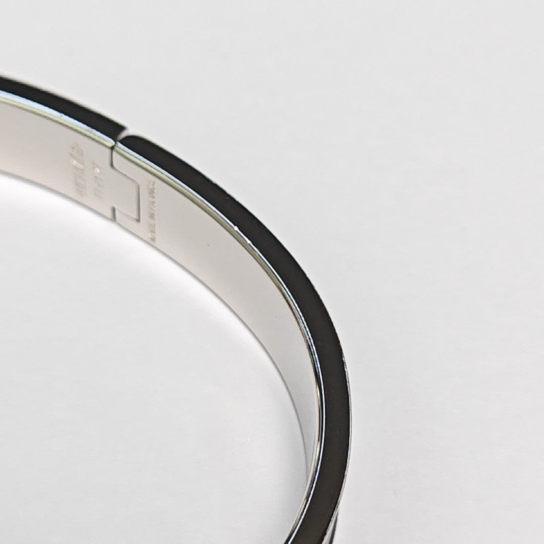 Clic Hh Metal Silver Bangle