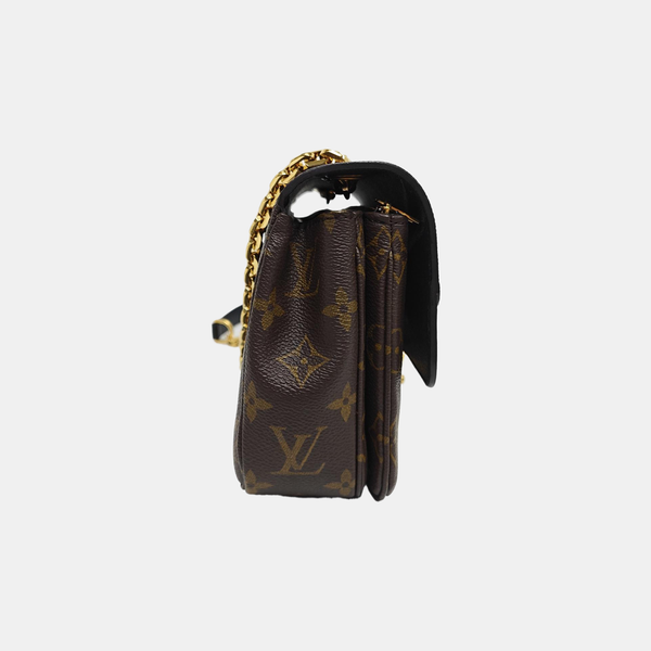 MARCEAU Monogram Coated Canvas Brown