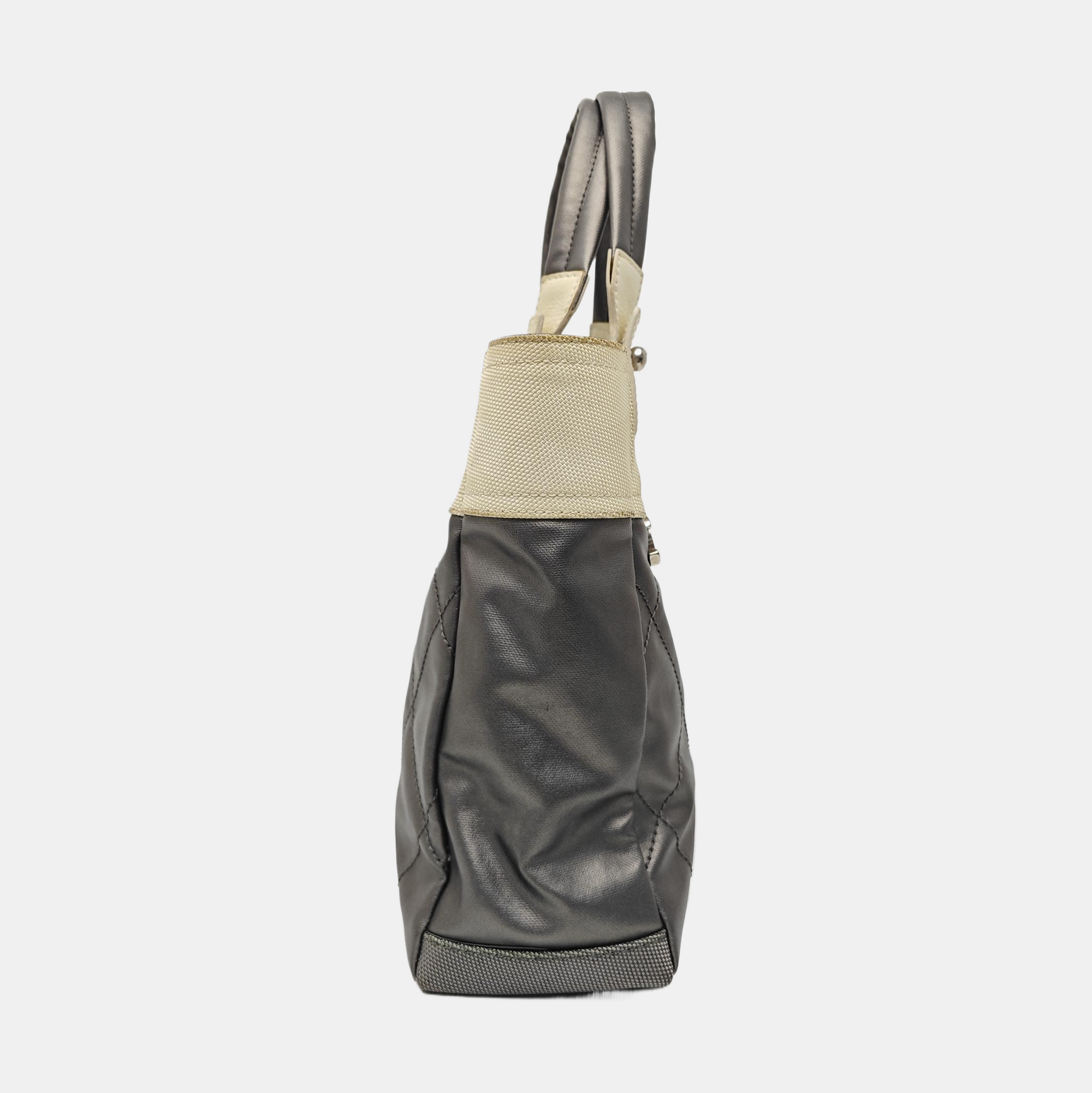 PARIS BIARRITZ Quilted Coated Canvas Gray