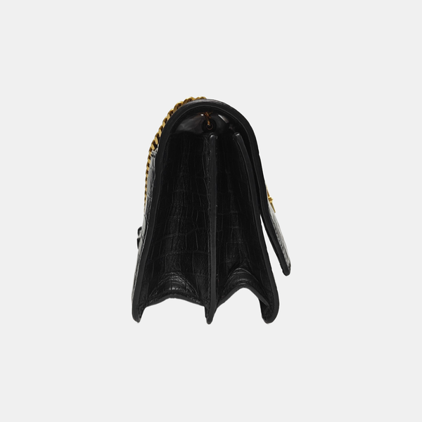 SUNSET Small Calfskin Black