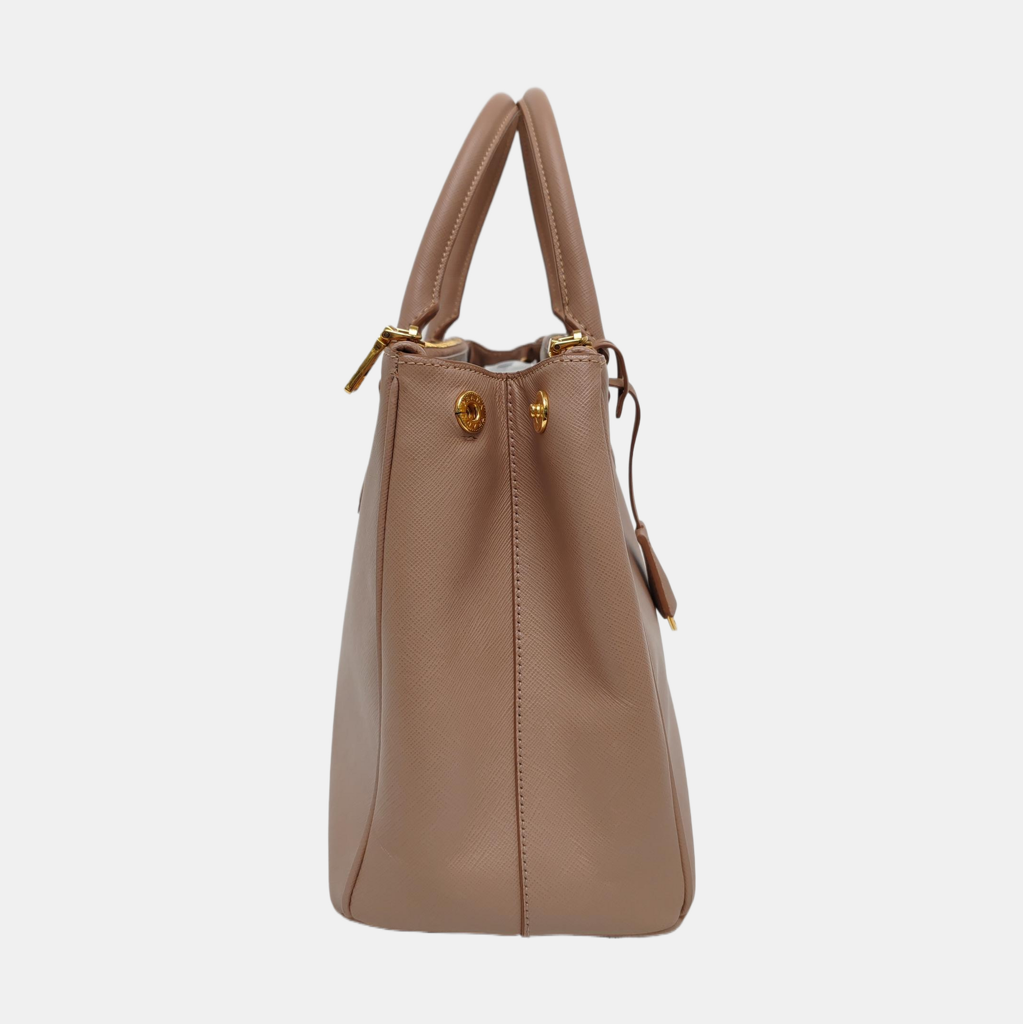Authenticated pre-owned  Galleria Extra Large Saffiano Calfskin Saffiano Calfskin Pink - Tote Bag at Looply