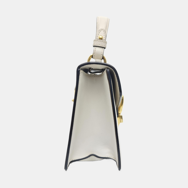Sylvie Mini Calfskin White