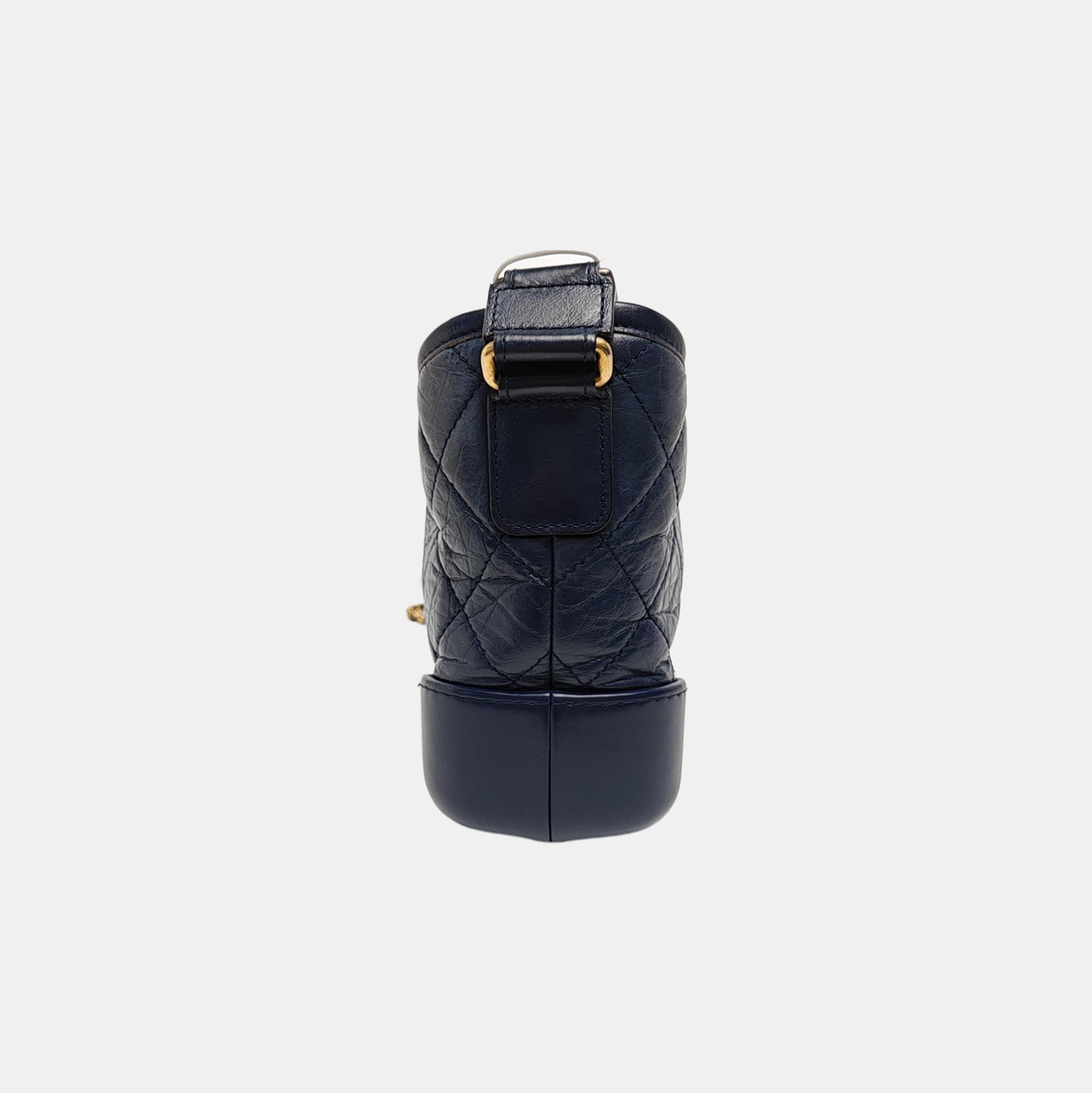 GABRIELLE Small Quilted Calfskin Blue