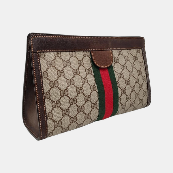 Authenticated pre-owned  Ophidia Monogram Coated Canvas Beige - Clutch at Looply