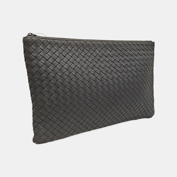 Lambskin Clutch Gray
