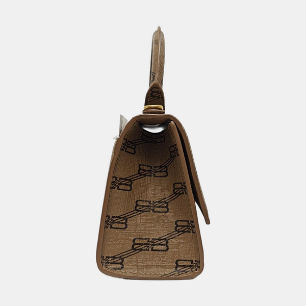Hourglass XS Coated Canvas Brown