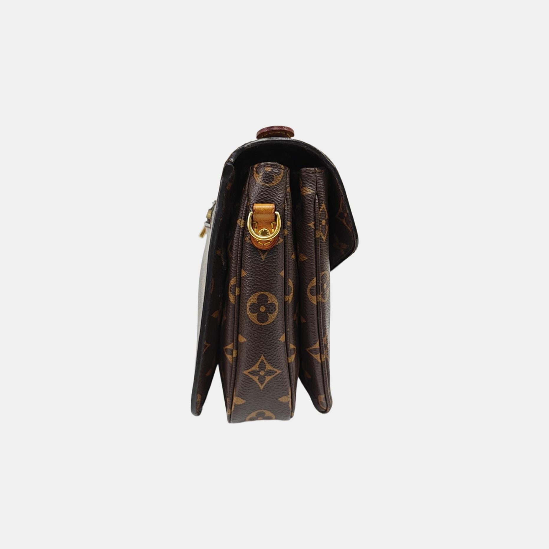 MÉTIS MM Monogram Coated Canvas Brown