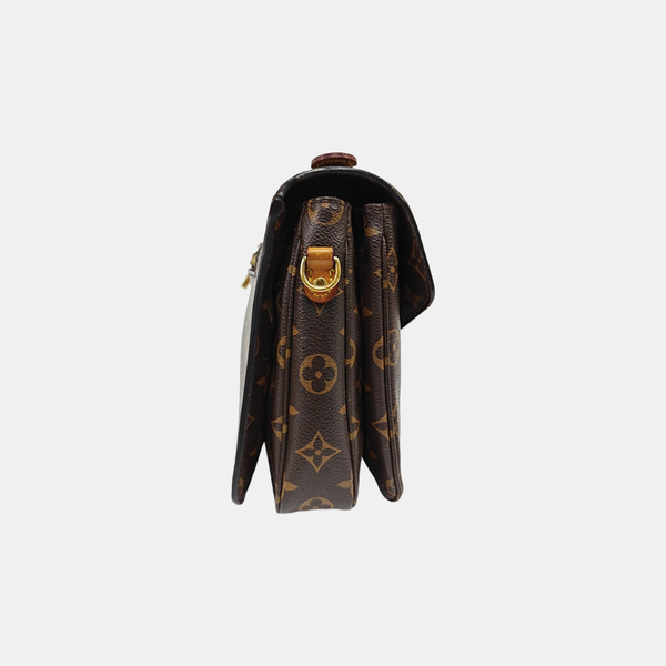 MÉTIS MM Monogram Coated Canvas Brown