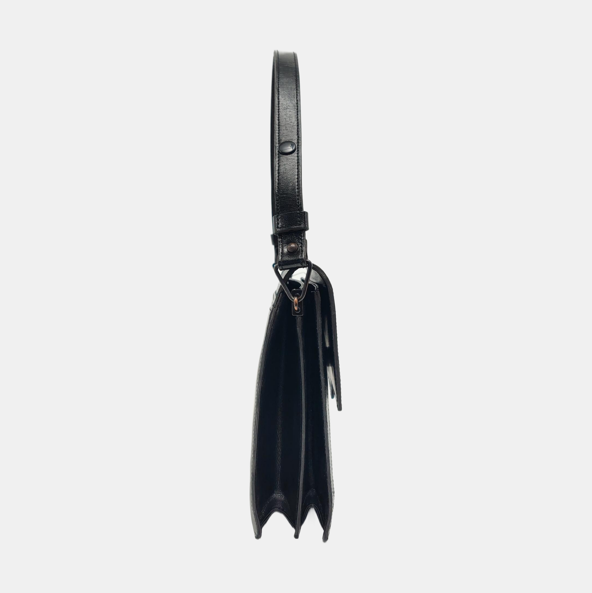 Calfskin Shoulder Bag Black