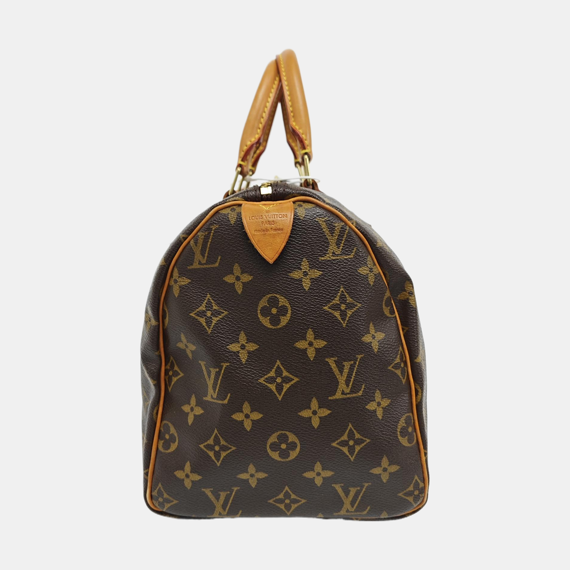 SPEEDY 30 Monogram Coated Canvas Brown
