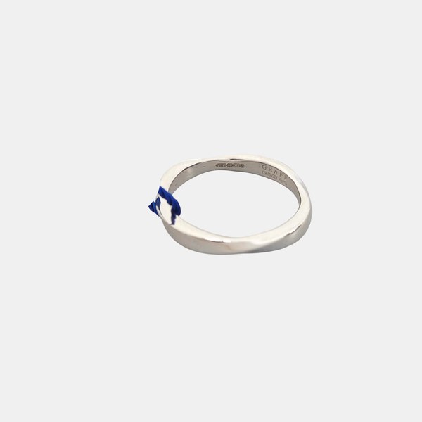 Anillo Espiral Oro Blanco 18k Plata EU 57