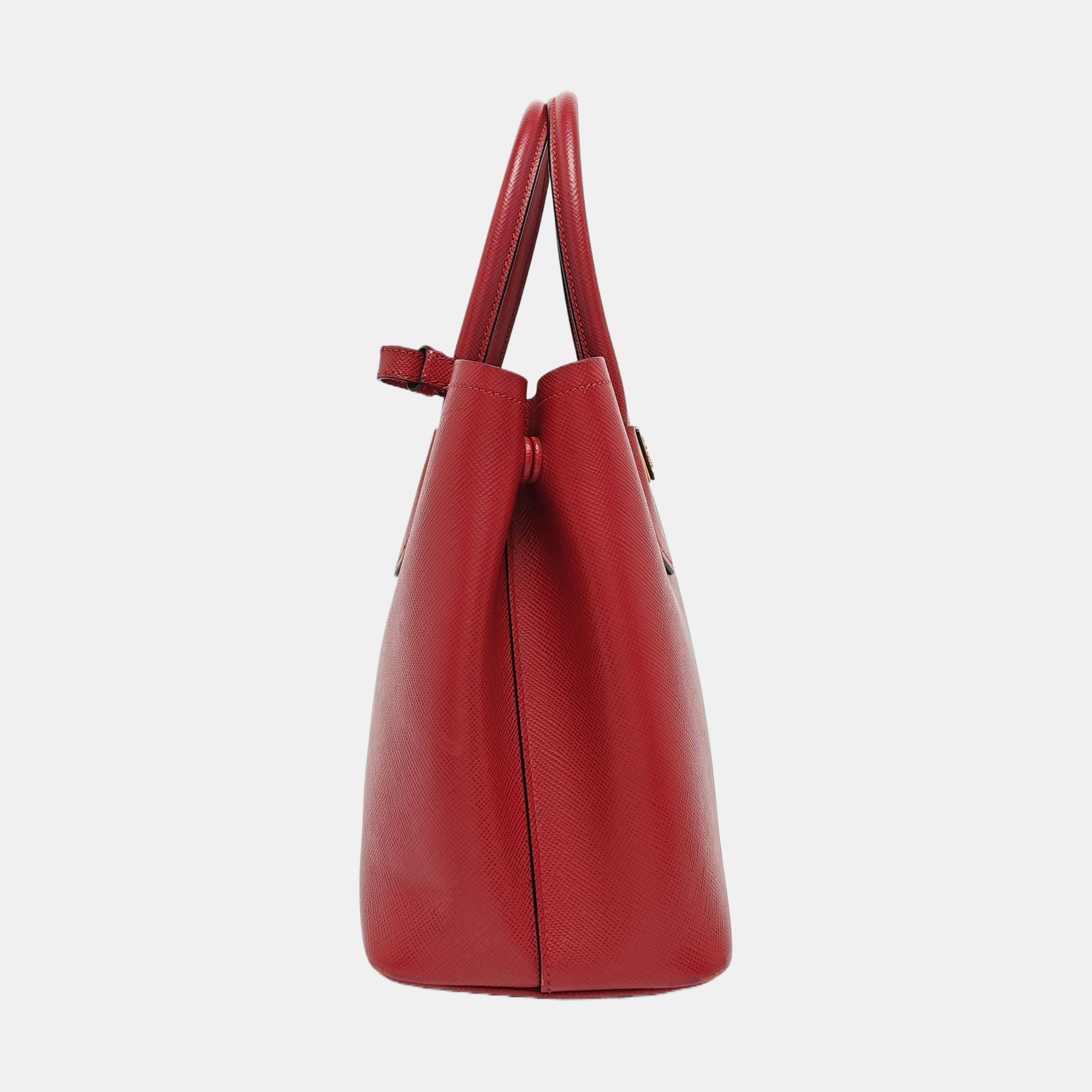 Double Medium Saffiano Calfskin Red