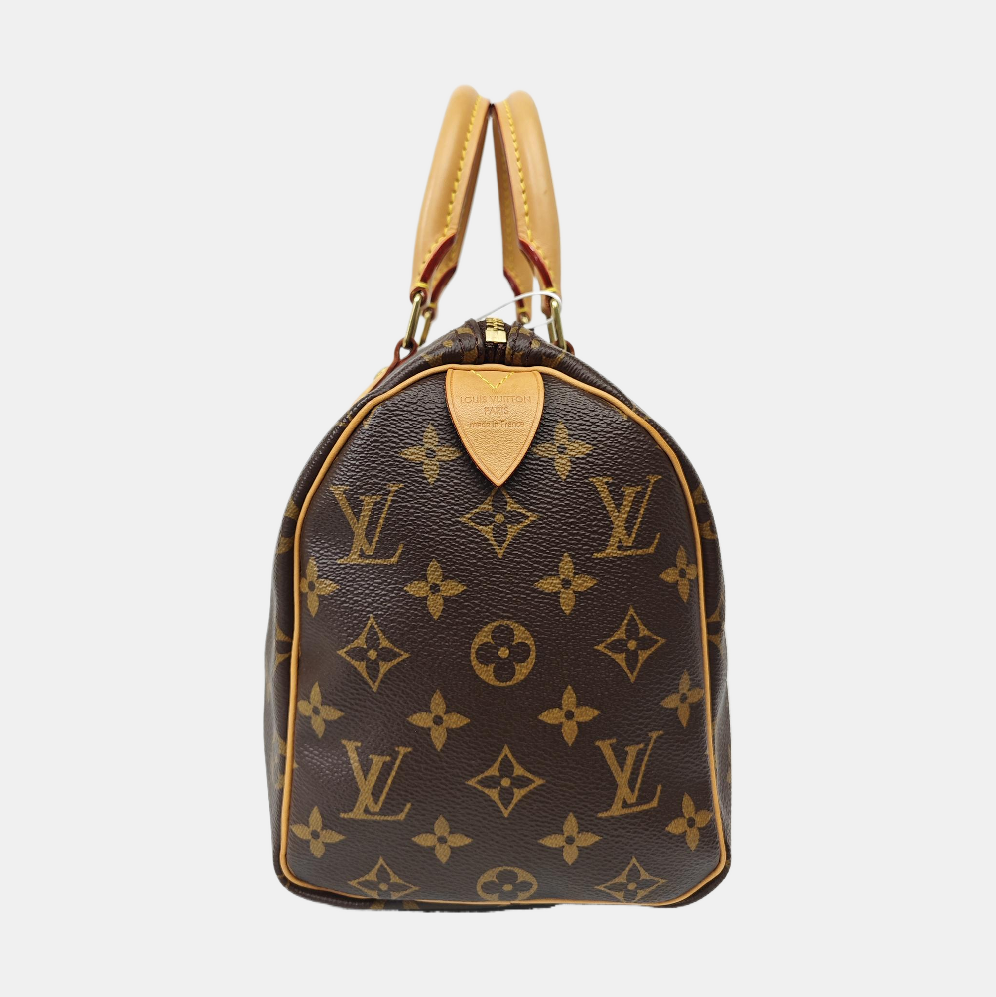 SPEEDY 25 Monogram Coated Canvas Brown