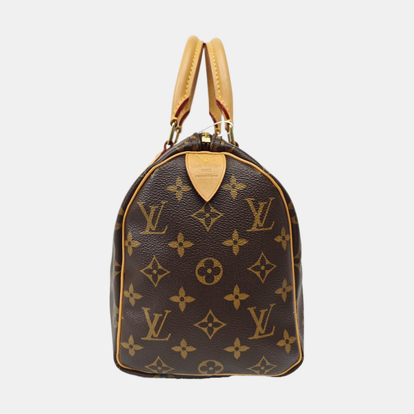 SPEEDY 25 Monogram Coated Canvas Brown