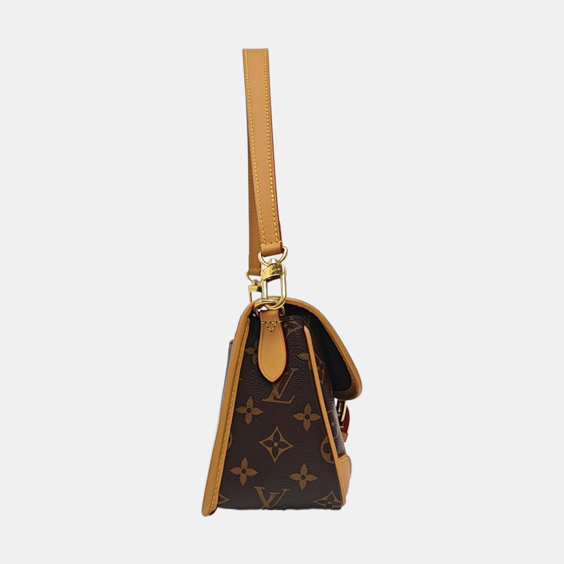 DIANE Monogram Coated Canvas Brown