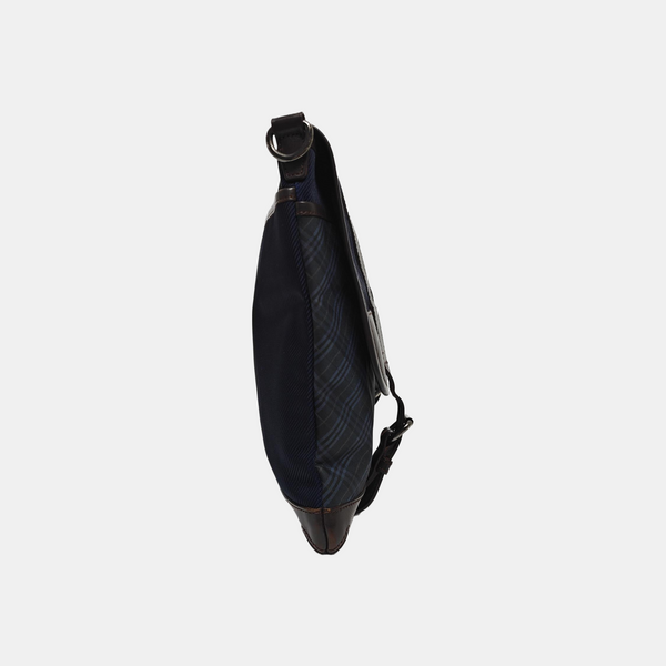 Fabric Shoulder Bag Blue