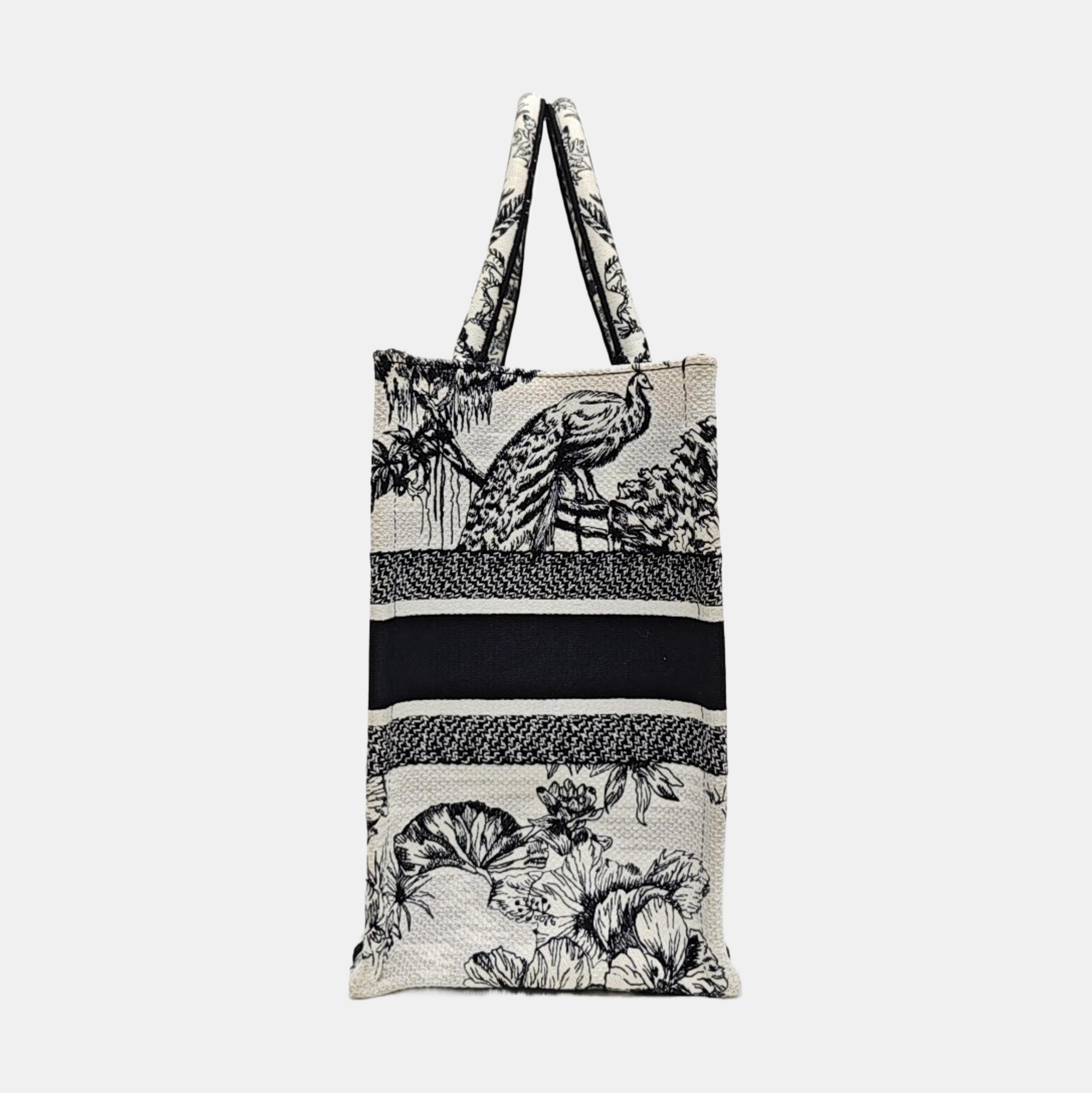 Book Tote Medium Fabric White