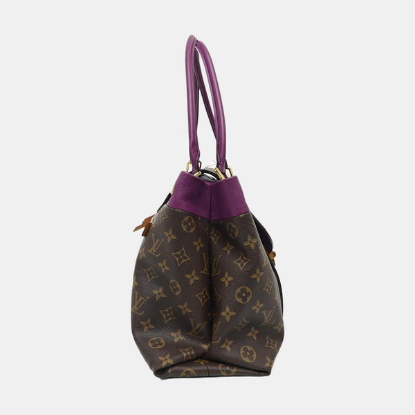 OLYMPE Monogram Coated Canvas Brown