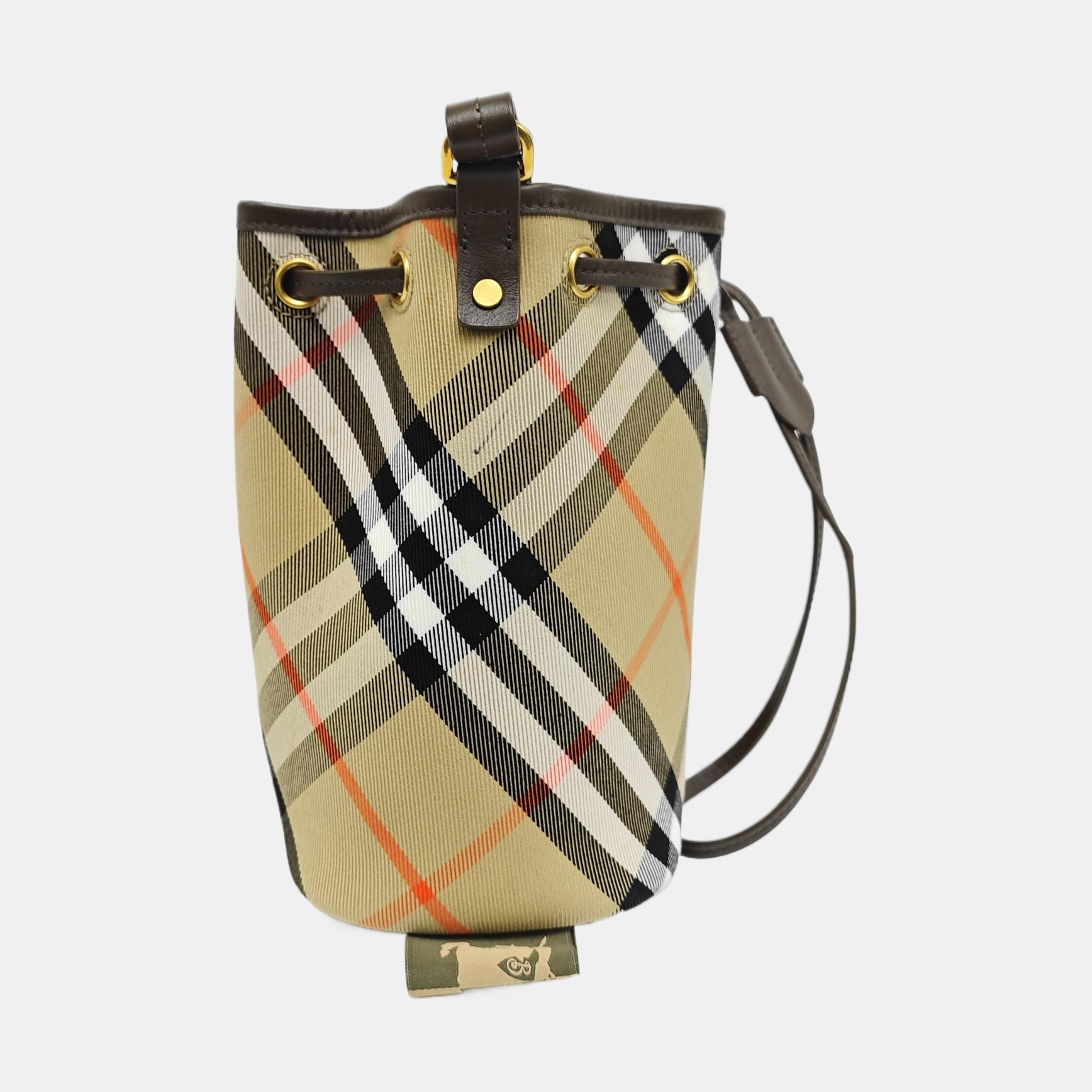 Canvas Bucket Bag Mini Beige