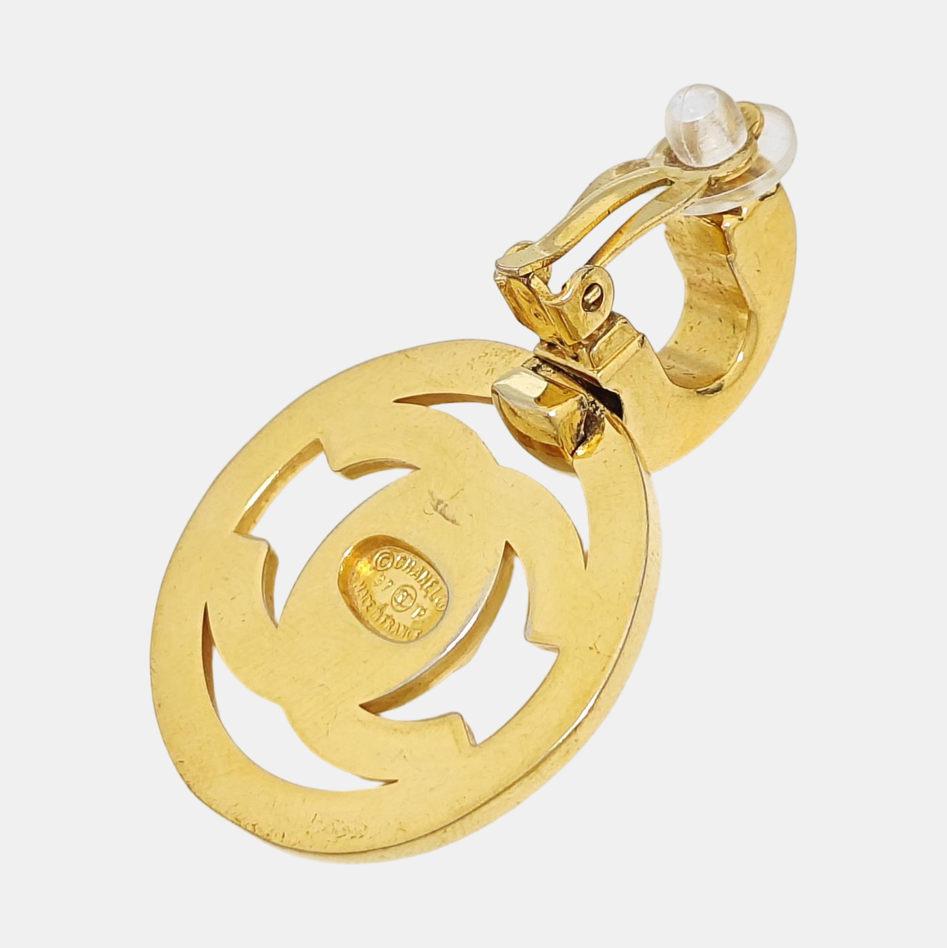 Metal Gold Clip On Earrings