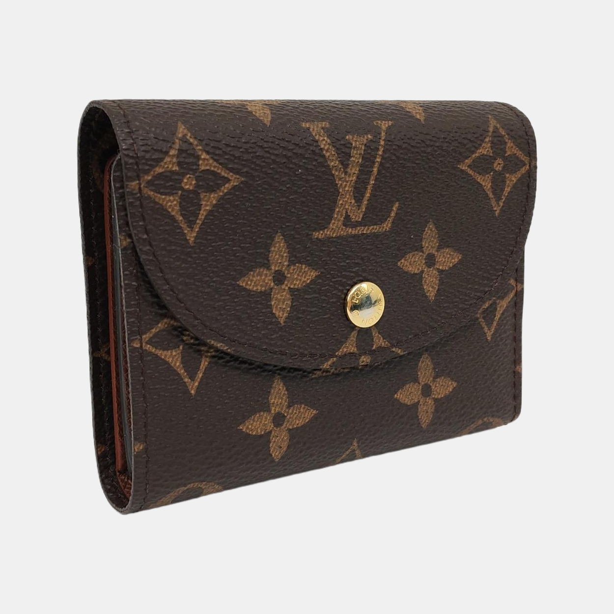 ROSALIE Monogram Coated Canvas Brown Wallet