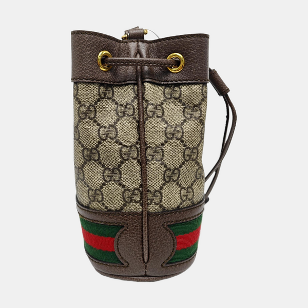Ophidia Mini Monogram Coated Canvas Beige
