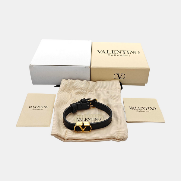 Leather Black Bangle