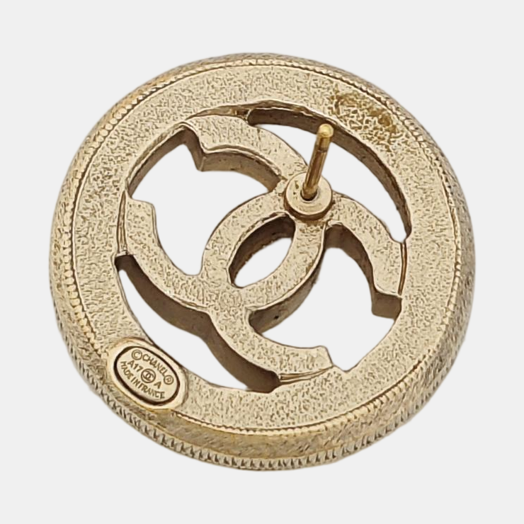 Metal Gold Stud Earrings