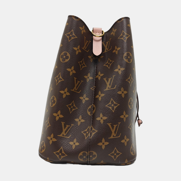 NÉONOÉ MM Monogram Coated Canvas Brown