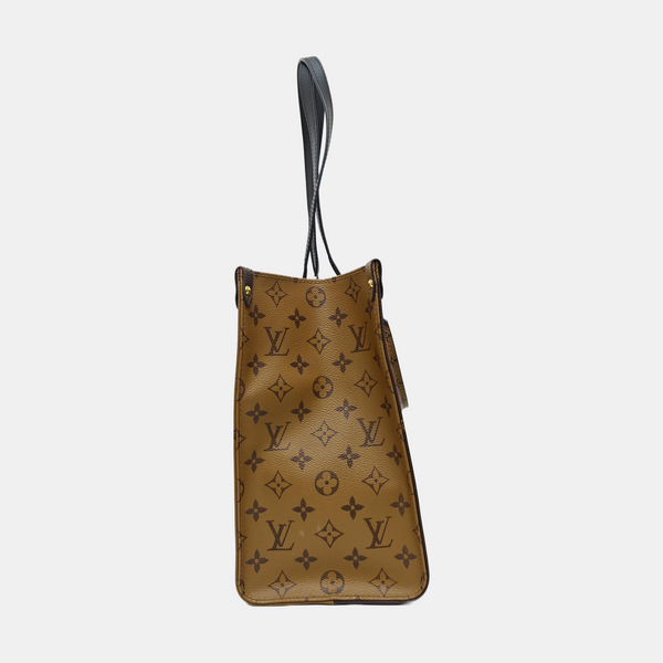 ONTHEGO MM Monogram Coated Canvas Brown