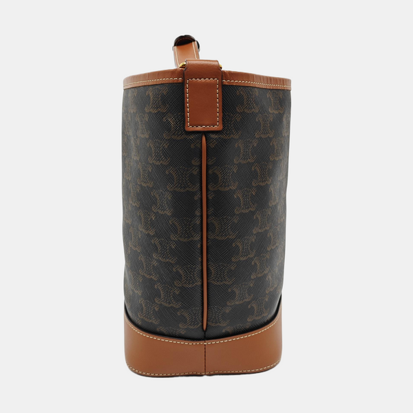 TRIOMPHE CANVAS Small Coated Canvas Brown