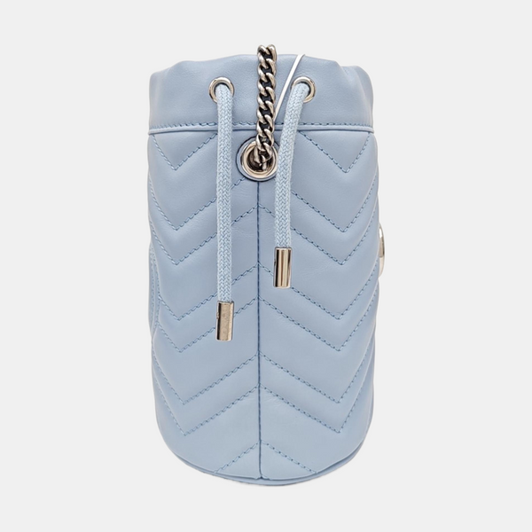 GG Marmont Mini Quilted Calfskin Blue