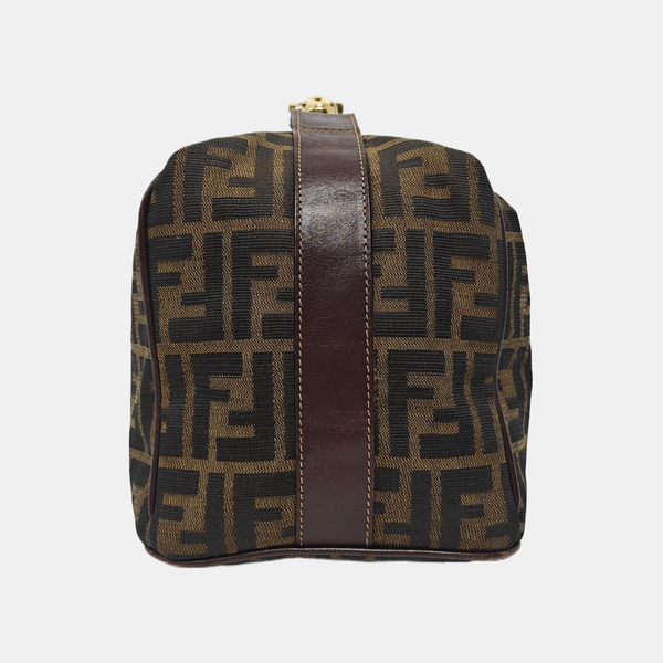 Canvas Top Handle Bag Brown