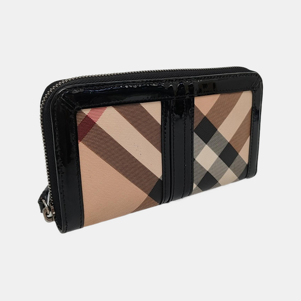 Coated Canvas Wallet Beige