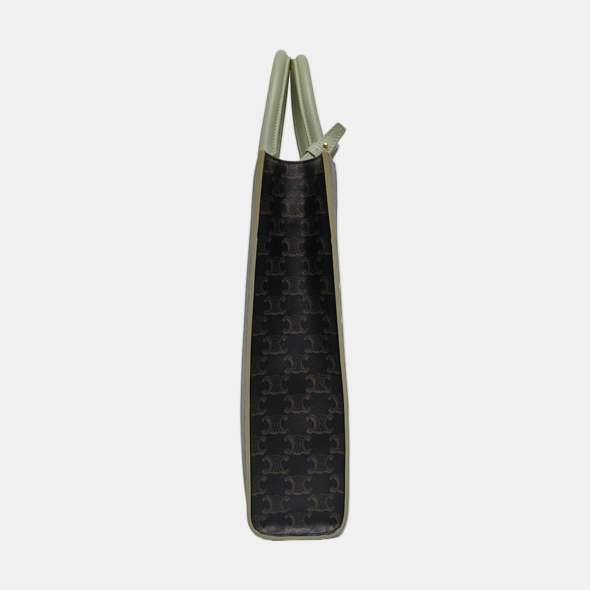 CABAS CELINE Small Coated Canvas Black