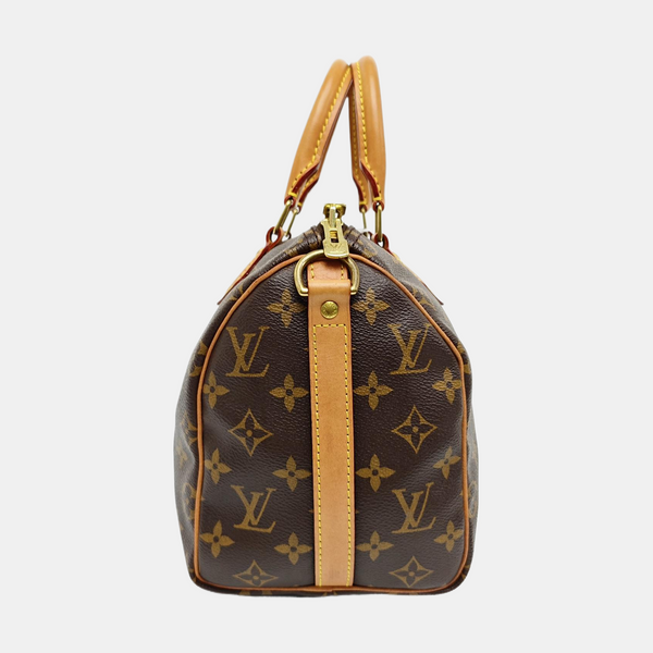 SPEEDY 25 Lona Monogram Revestida Marrón